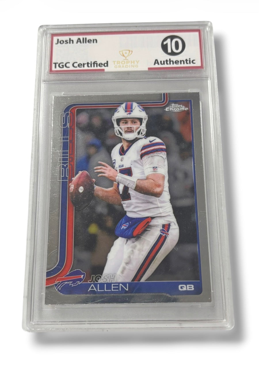 2025 Topps Chrome #34 Josh Allen TGC 10