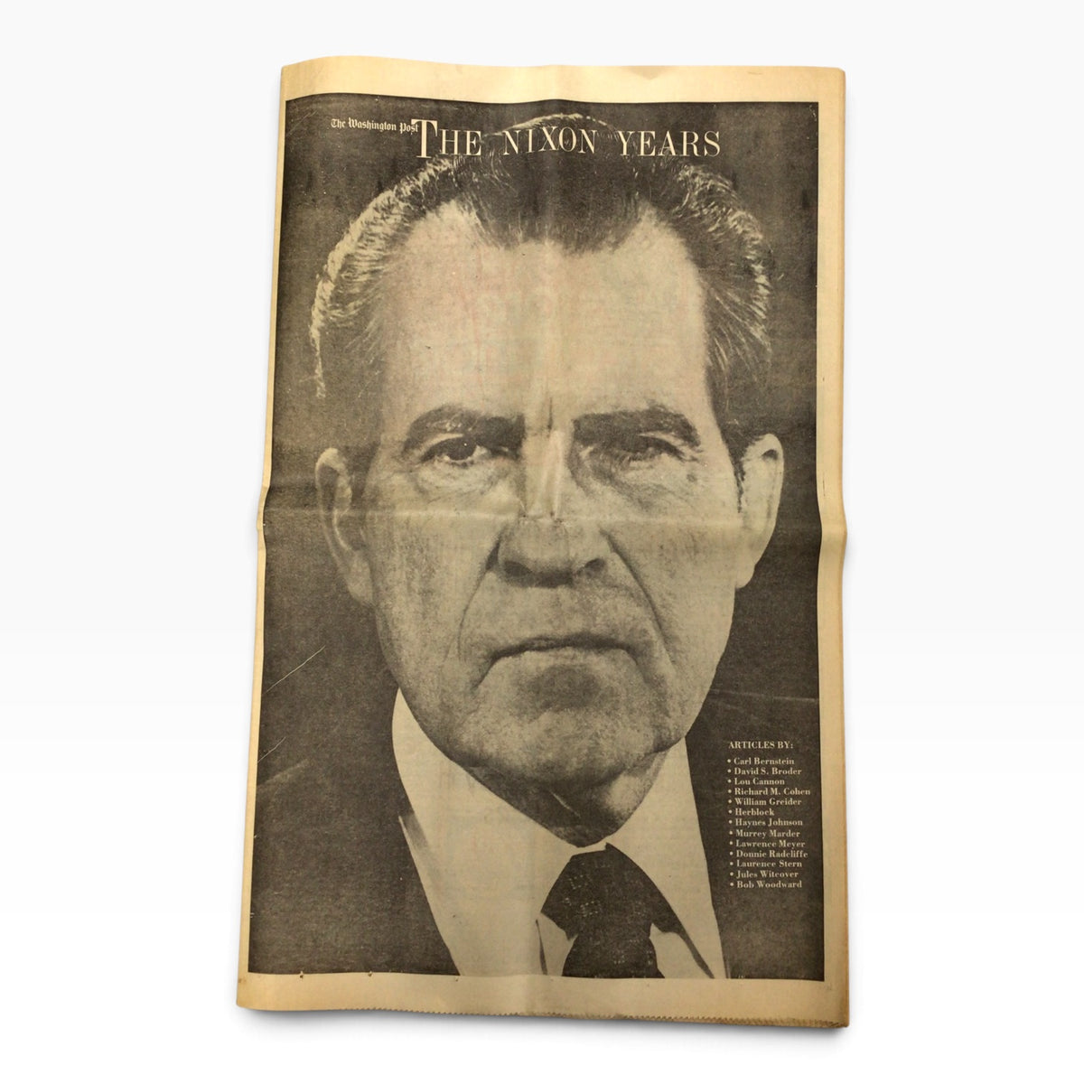 Washington Post August 9, 1974 – Nixon Resigns – Ford Takes Over Presidency – Complete Edition with Supplement
