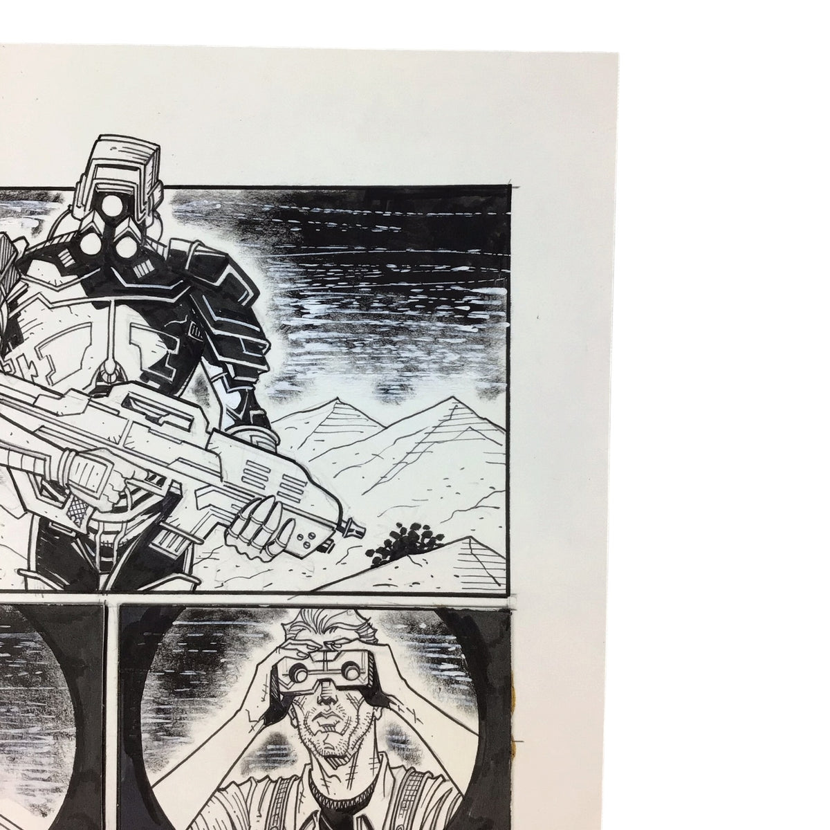 Original Art Comic Book Draft Page - Series & Artist Unknown