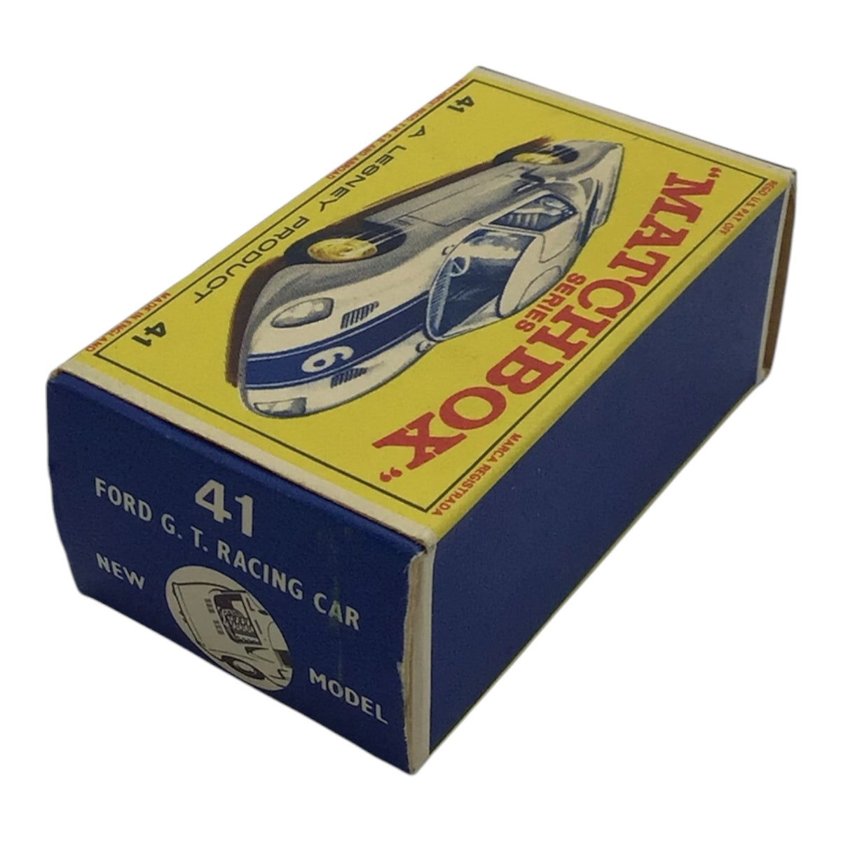 Lesney Matchbox Series #41 Ford G.T. Racing Car w/ Original Box
