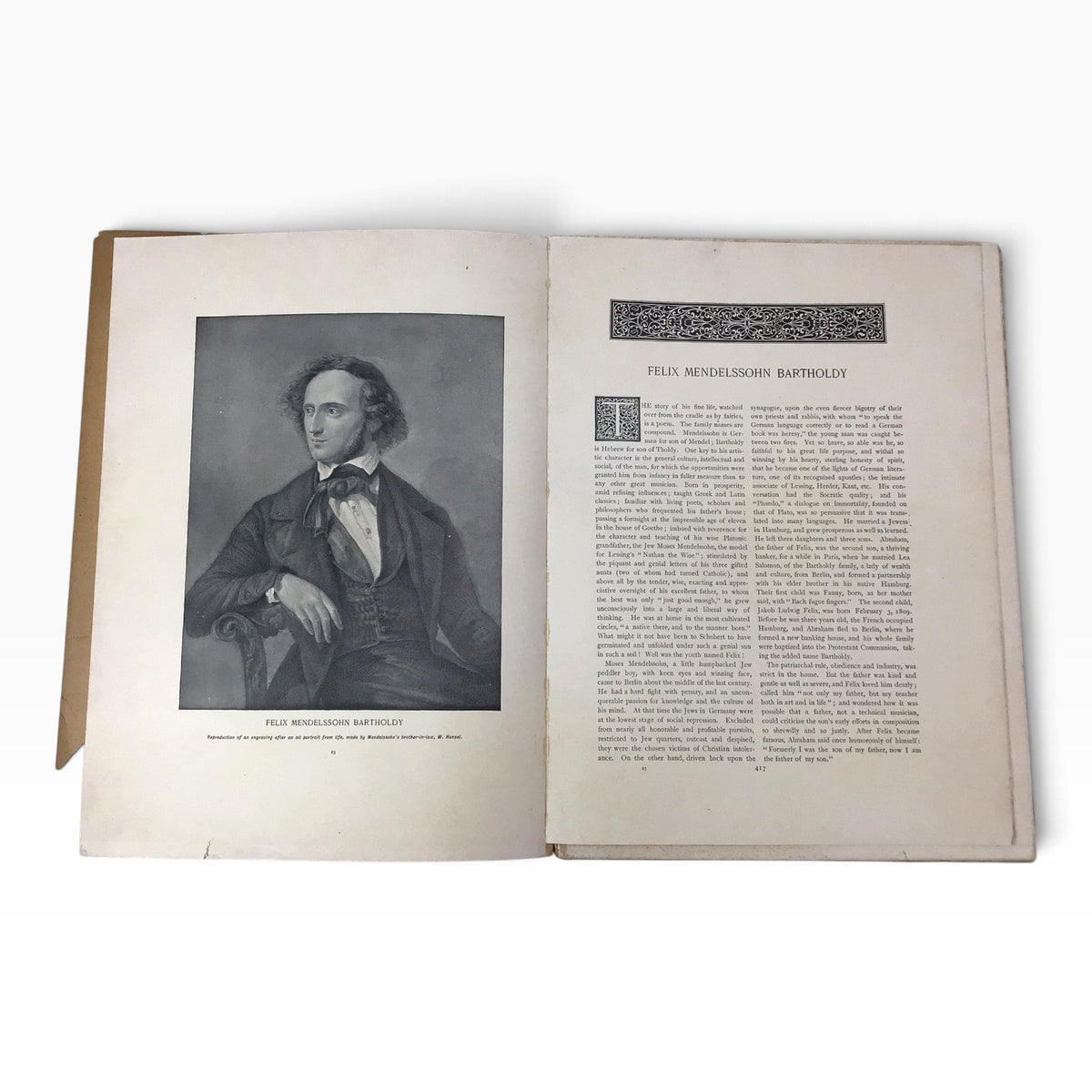 Antique 1891 Famous Composers and Their Works Part 9 – Music History & Piano Sheet Music Book