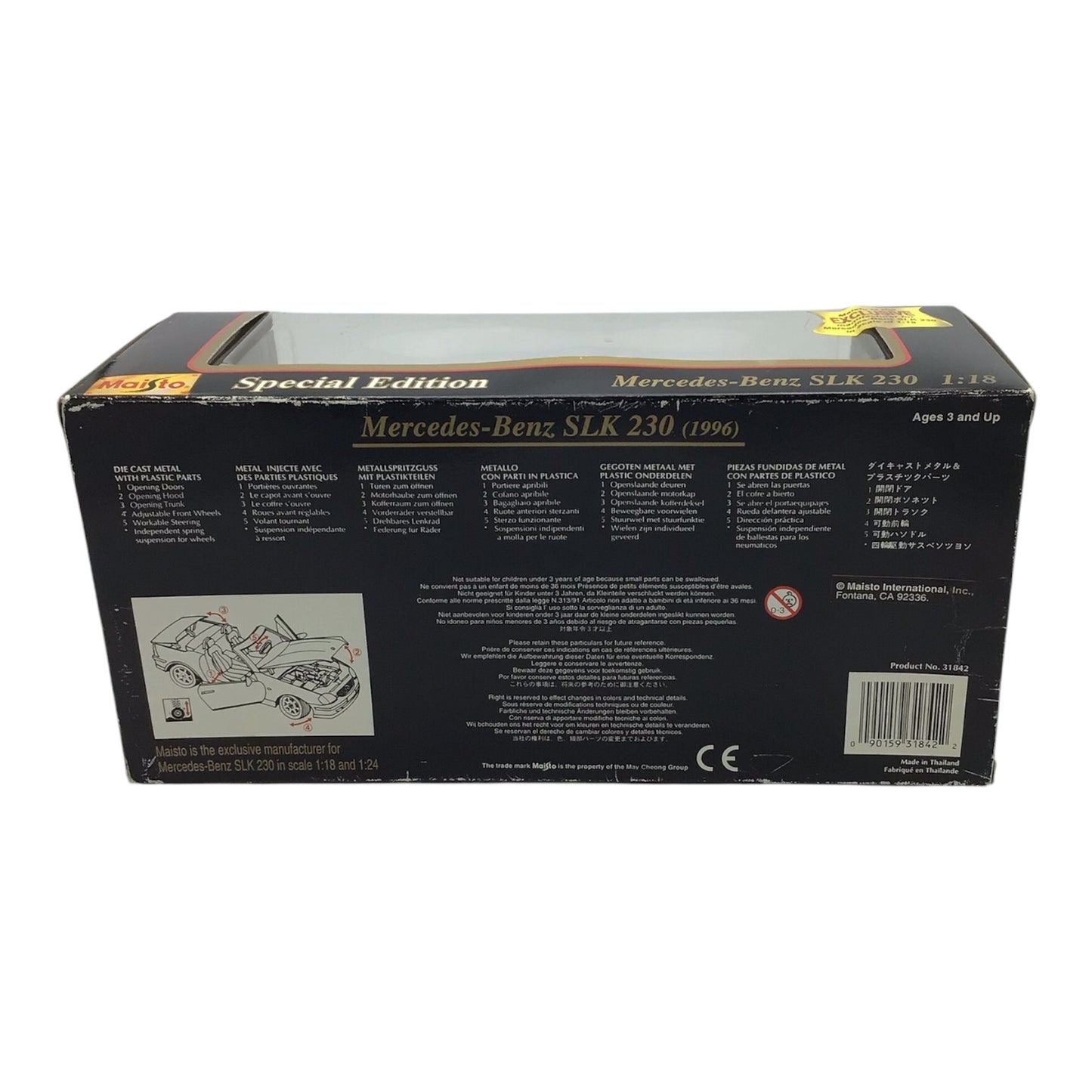 Maisto Mercedes-Benz SLK 230 (1996) 1:18 Scale Die Cast Model