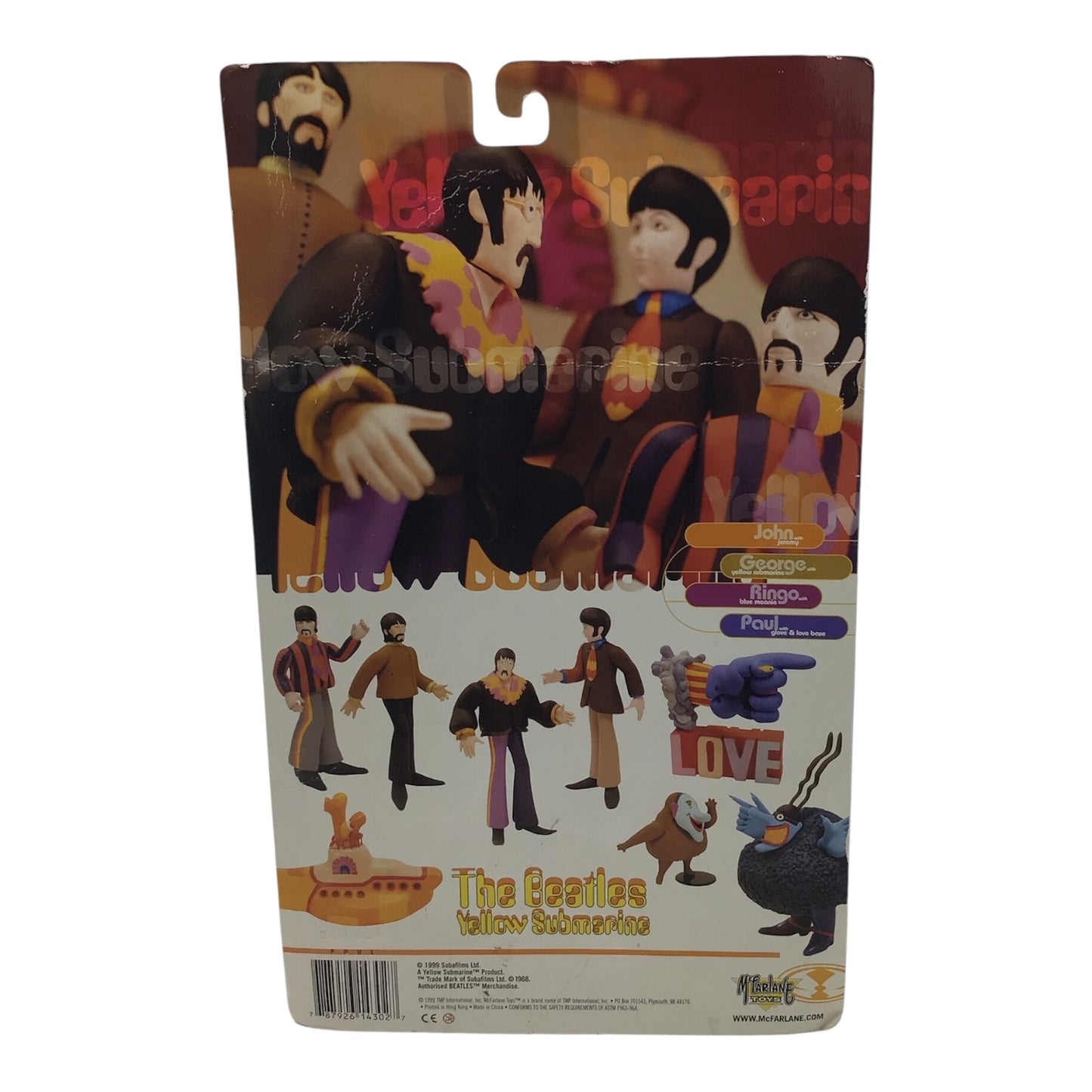 The Beatles Yellow Submarine Paul w/ Captain Fred Action Figures