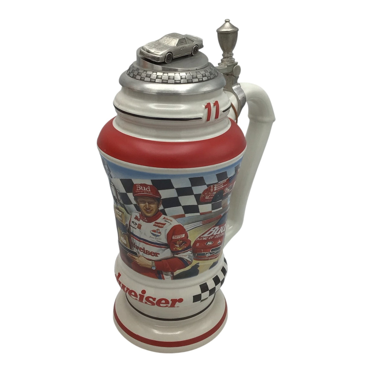 Budweiser Racing Bill Elliot #11 Racing Stein
