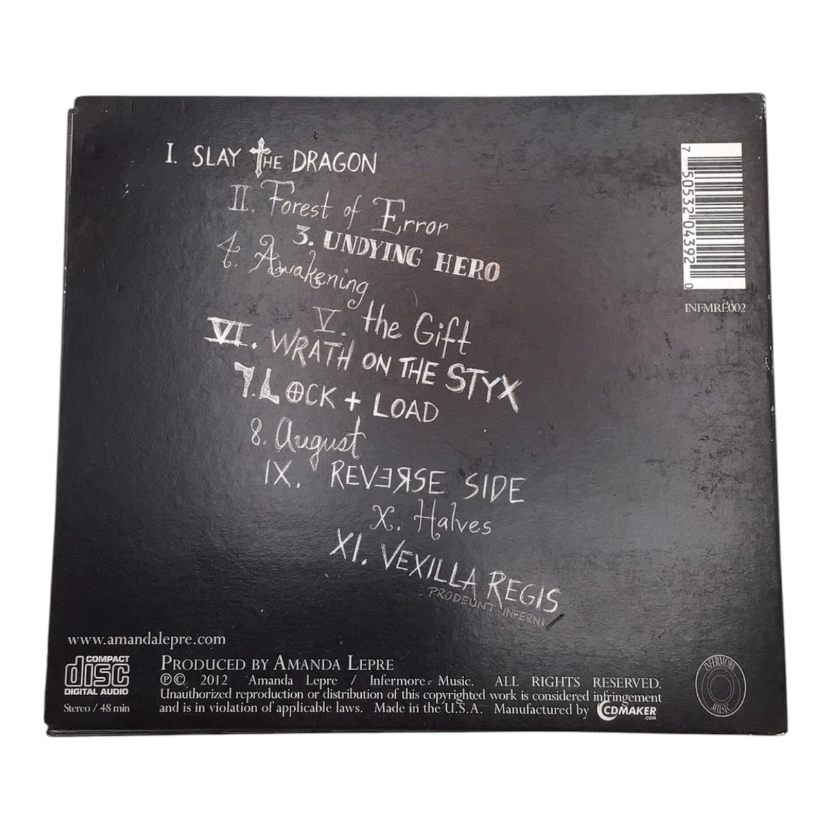 Signed Amanda Lepre Beneanth the Forest of Error CD