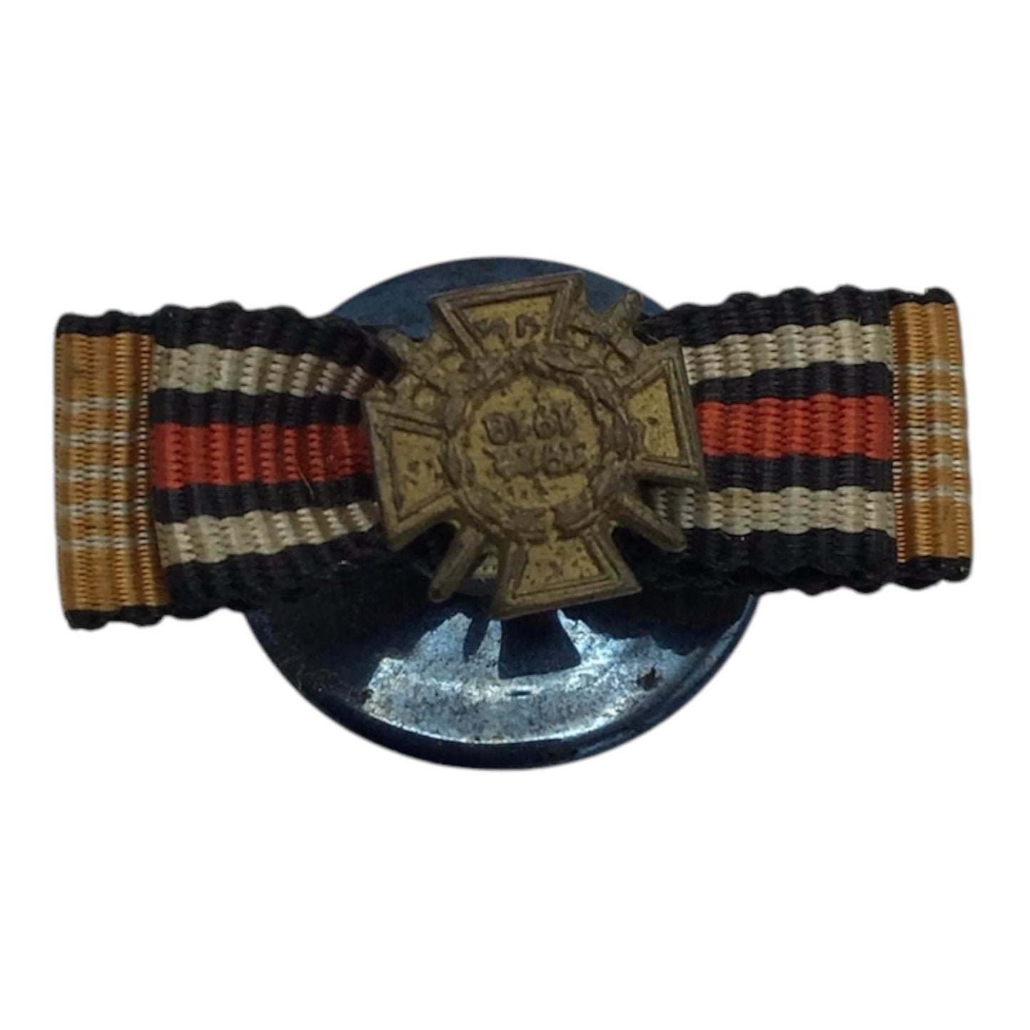German WWI Hindenburg Cross with Swords Button Ribbon