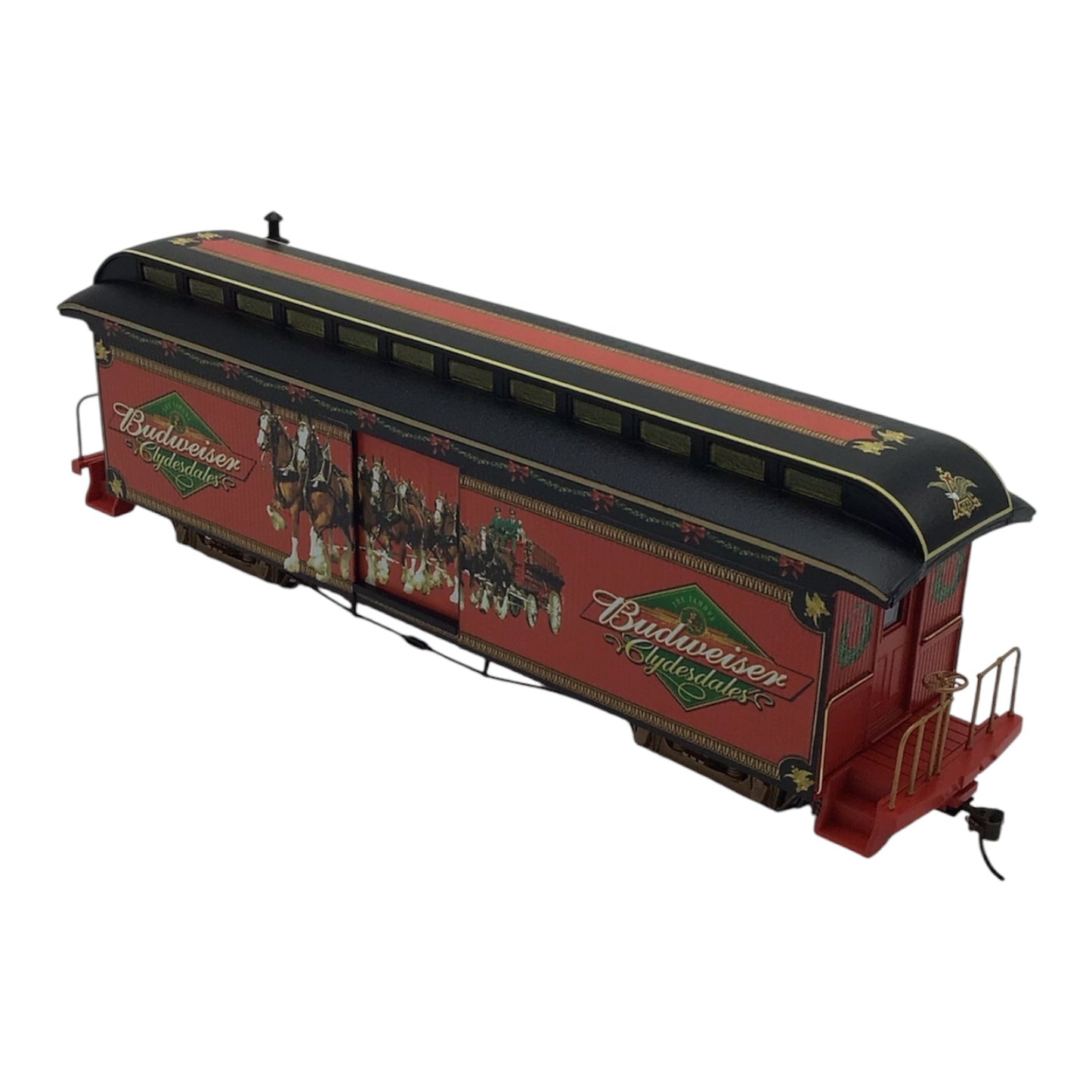 Hawthorne Village Budweiser Clydesdales Train Car w/ Tracks