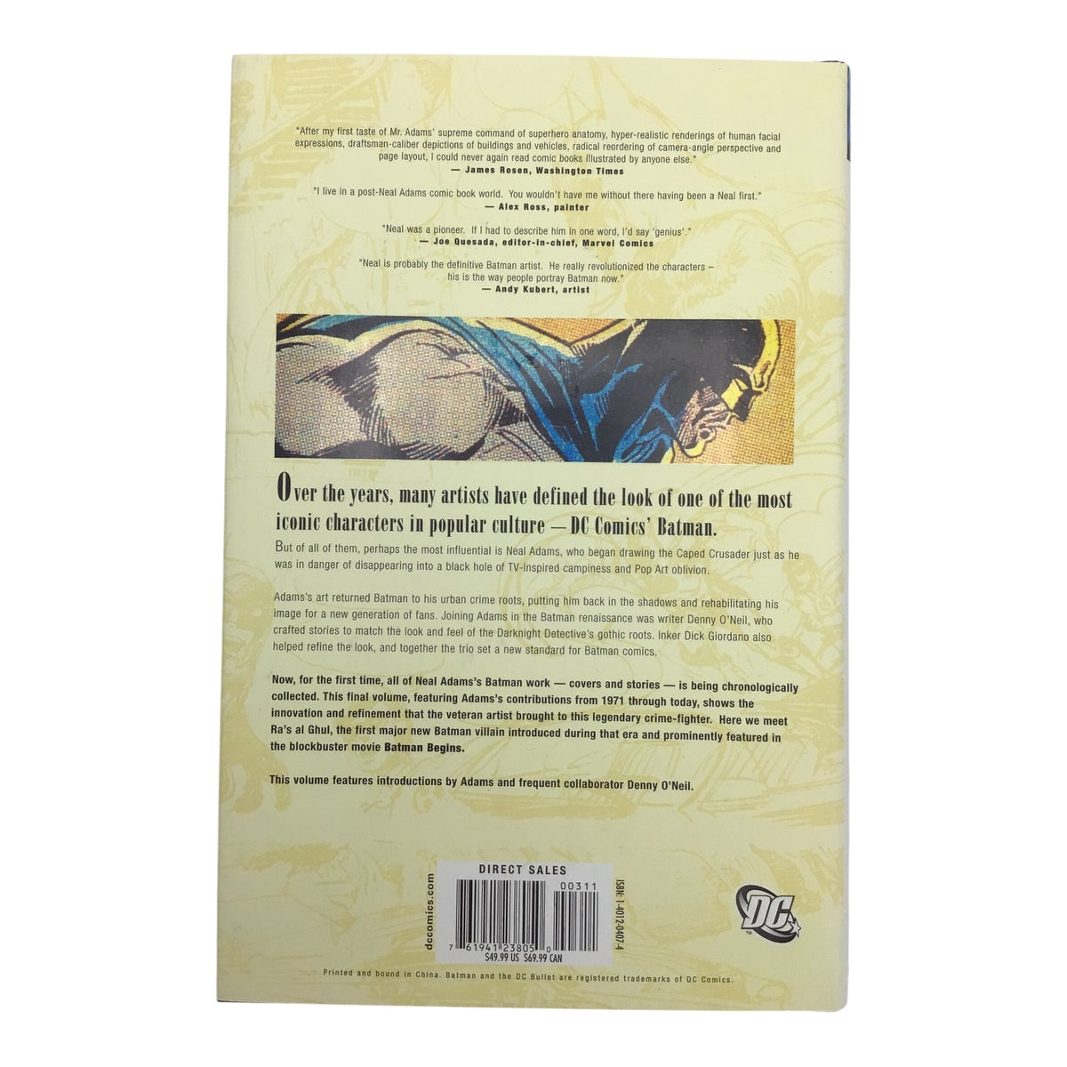 Batman Illustrated #1-3 SET by Neil Adams Autographed Hardcover Graphic Novel