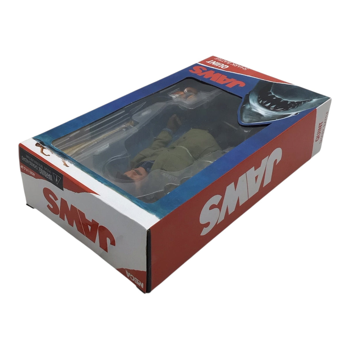 NECA Jaws Quint Shark Battle Action Figure - New in Box