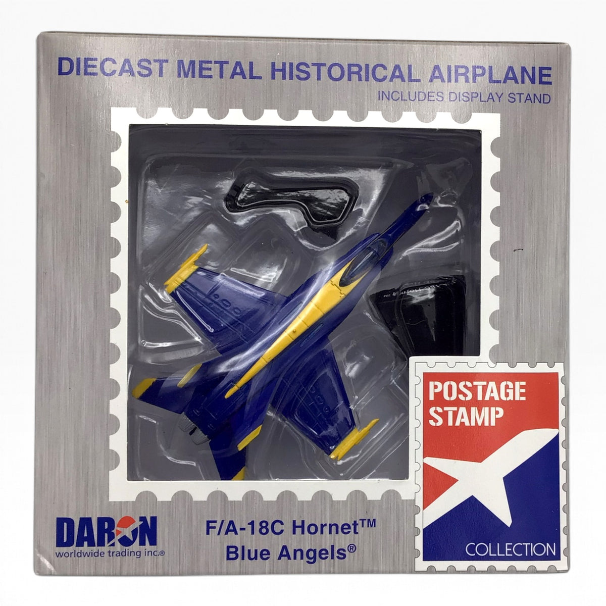 F/A-18C Hornet Blue Angels Diecast Scale Model Airplane (2022) – Postage Stamp Collection
