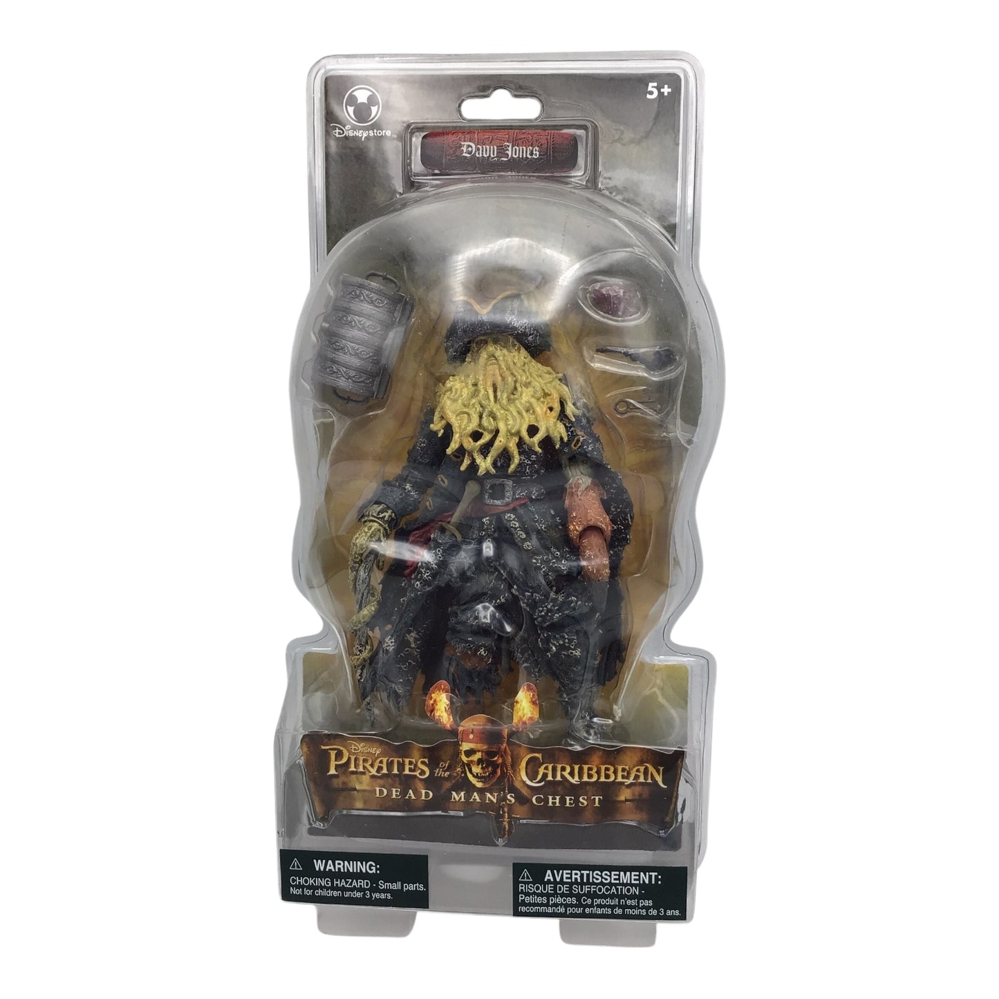 Disney Store Pirates of the Caribbean: Dead Man's Chest Davy Jones Action Figure – Sealed on Card
