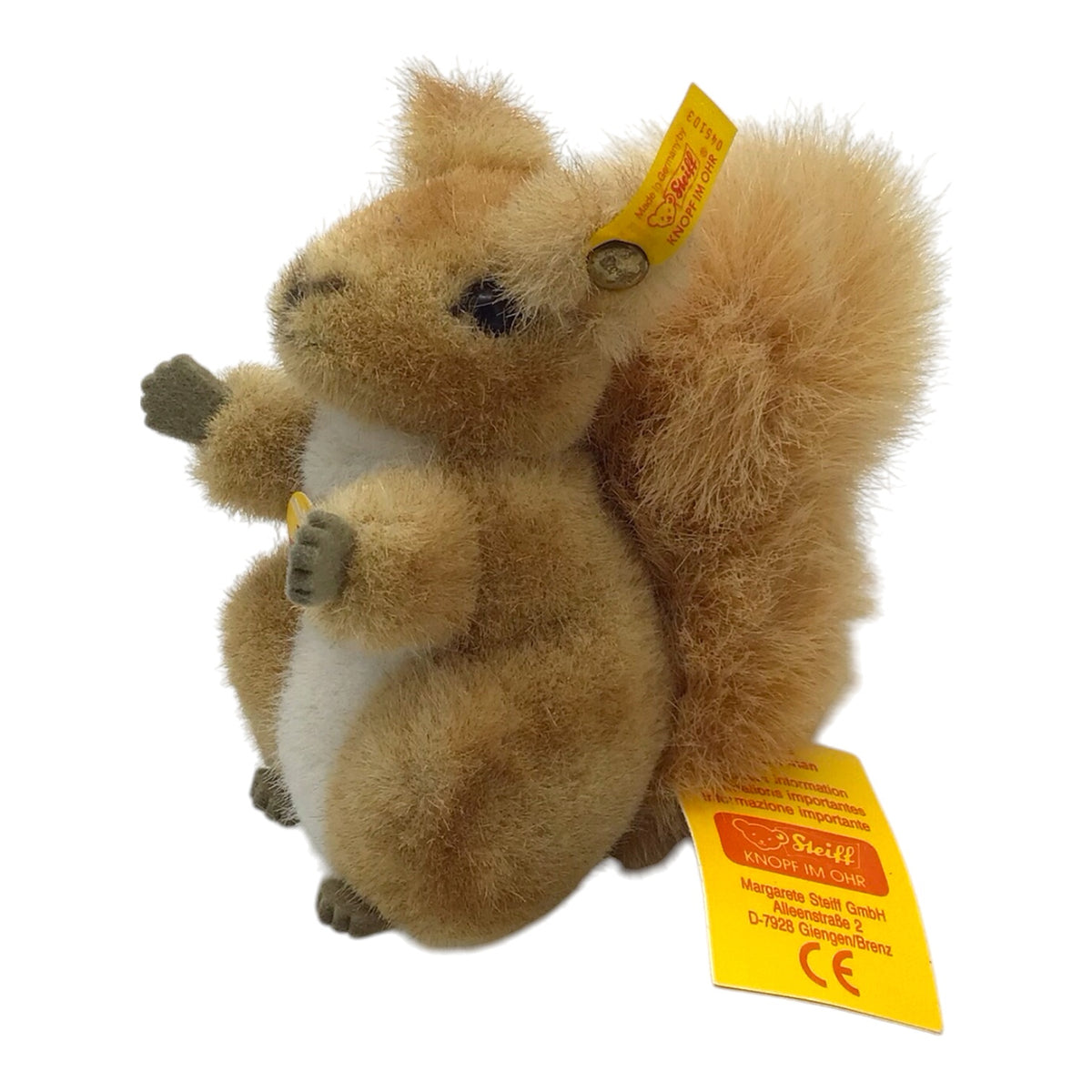 German Steiff Miniature Possy Squirrel Mohair Stuffed Animal