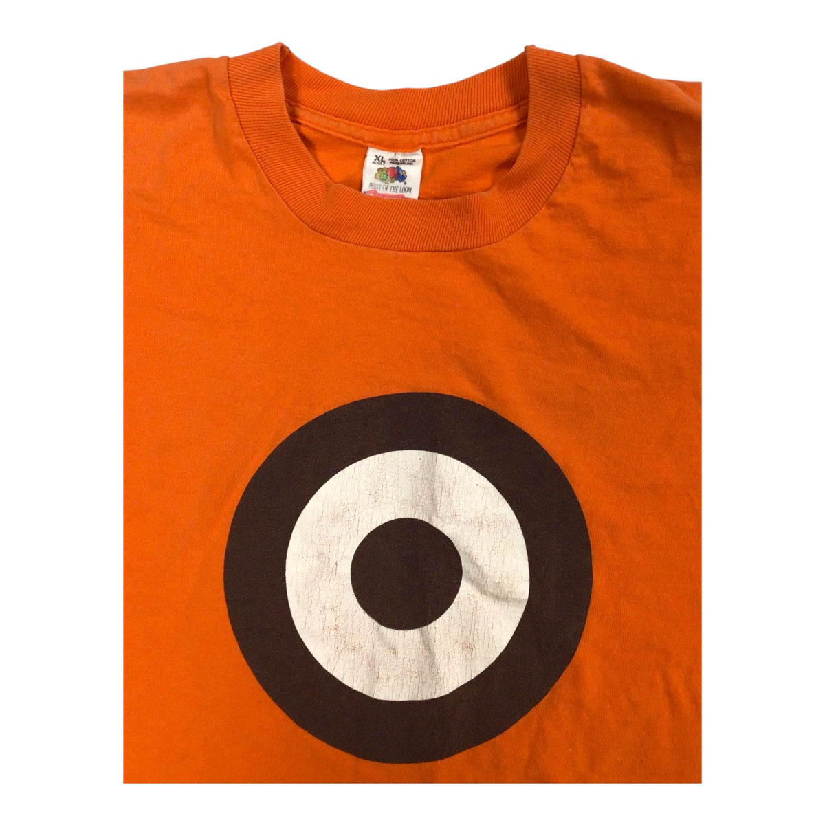 Vintage Pearl Jam 1995 Tour T-Shirt Orange Bullseye Graphic - XL