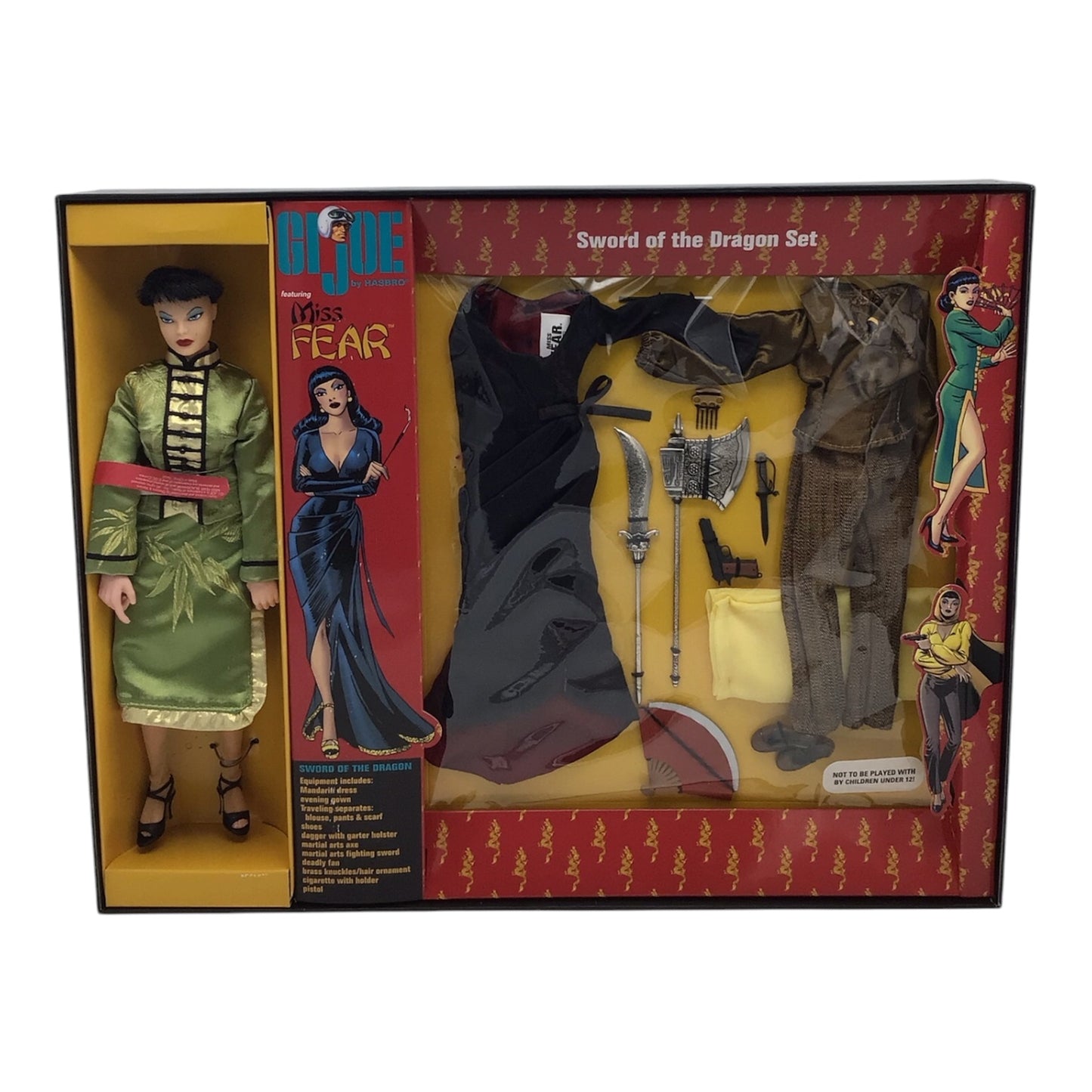 GI Joe MISS FEAR Sword of the Dragon Set 12" Hasbro Dreams Visions