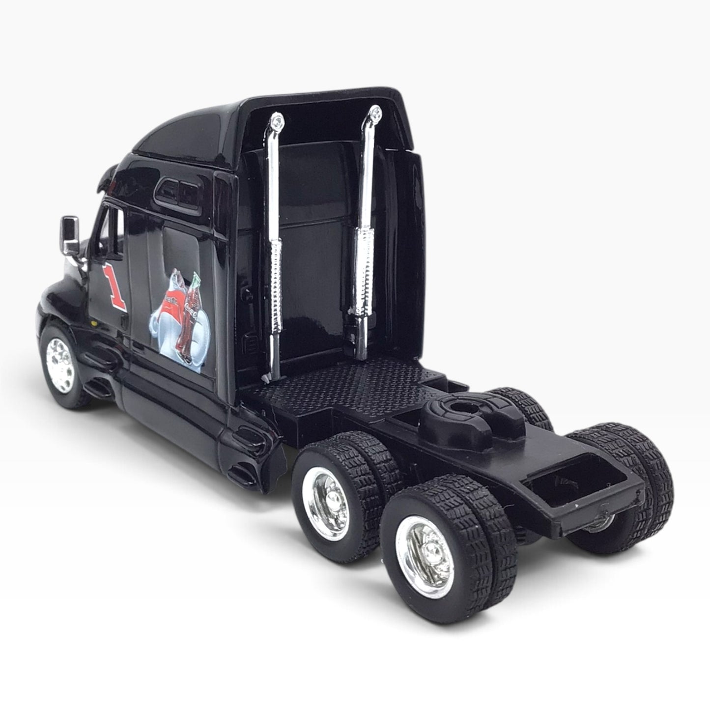 Dale Earnhardt Jr. #1 1998 Coca-Cola Polar Bear NASCAR Hauler Scale Model Truck & Trailer – Limited Edition