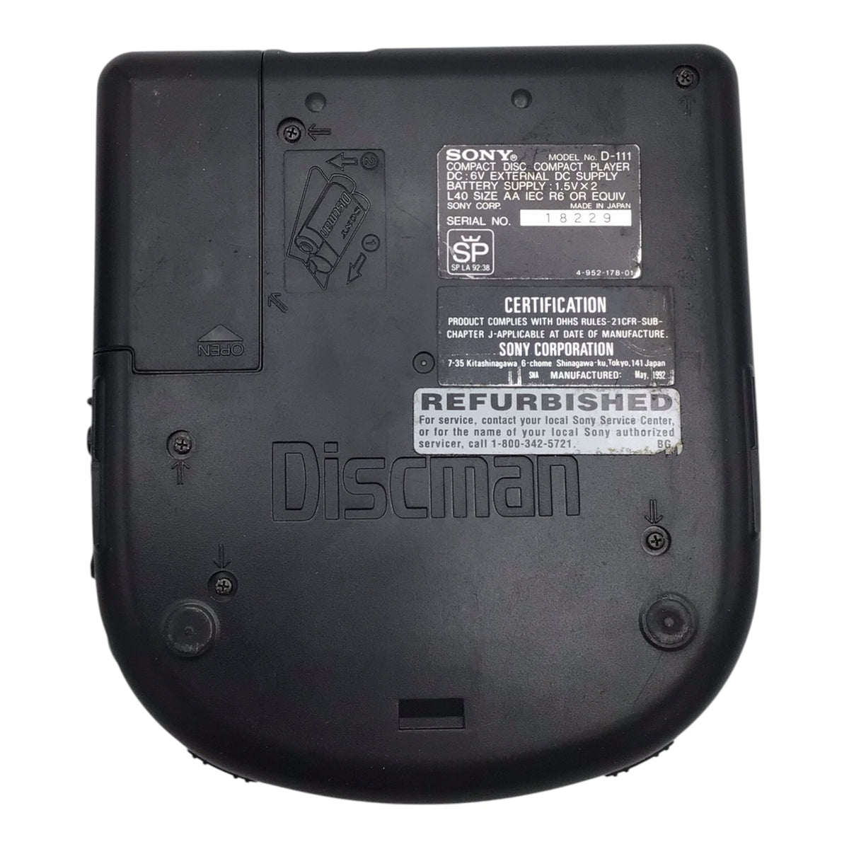 Sony Discman w/ Carrying Pouch