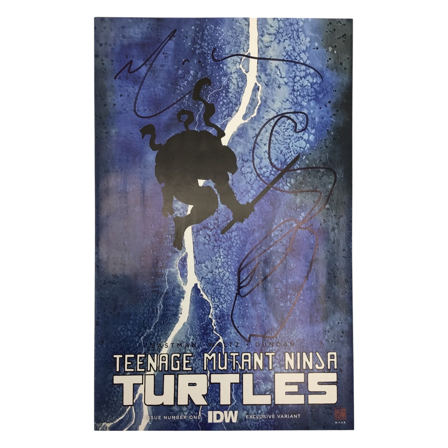 Teenage Mutant Ninja Turtles #1 Exclusive Variant Signed by David Mack – COA