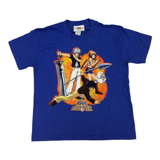Vintage Rave Master Anime Graphic T-Shirt Blue Size 7 – MAD Engine