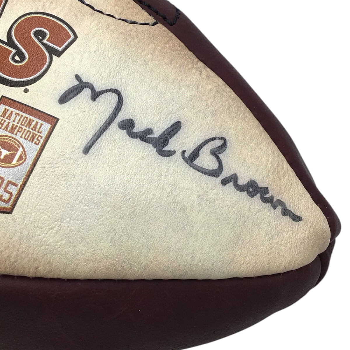U.T Longhorn Football Signed By Darrell Royal & Mack Brown