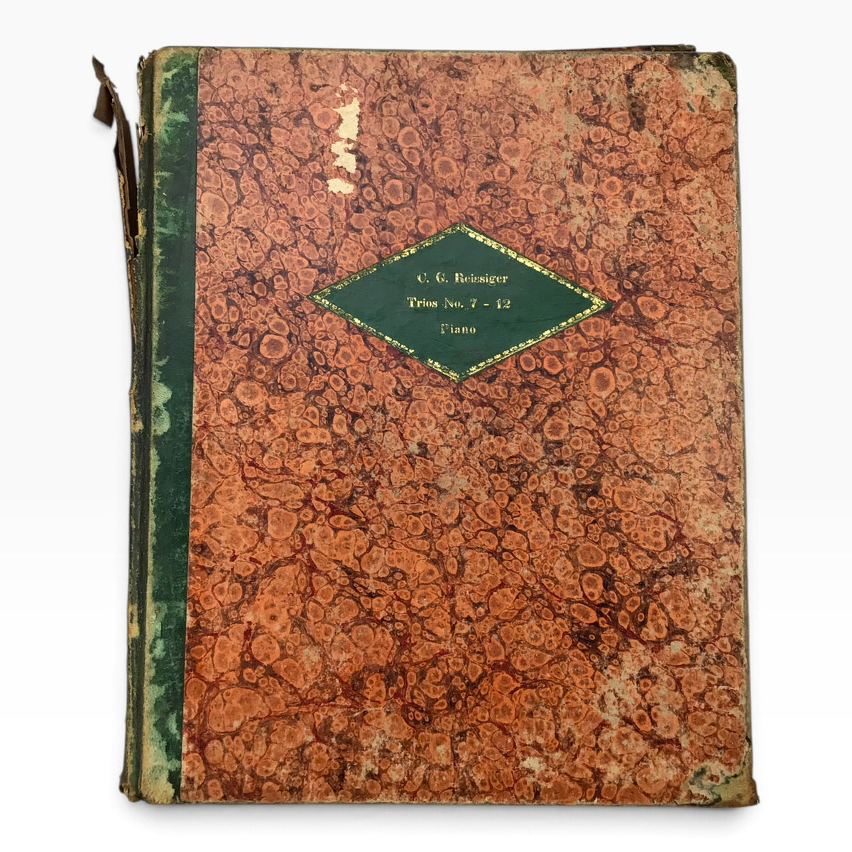 Antique French C.G Reissiger Piano Trios #1–12 Set of 4 Music Books – Violin, Cello & Piano