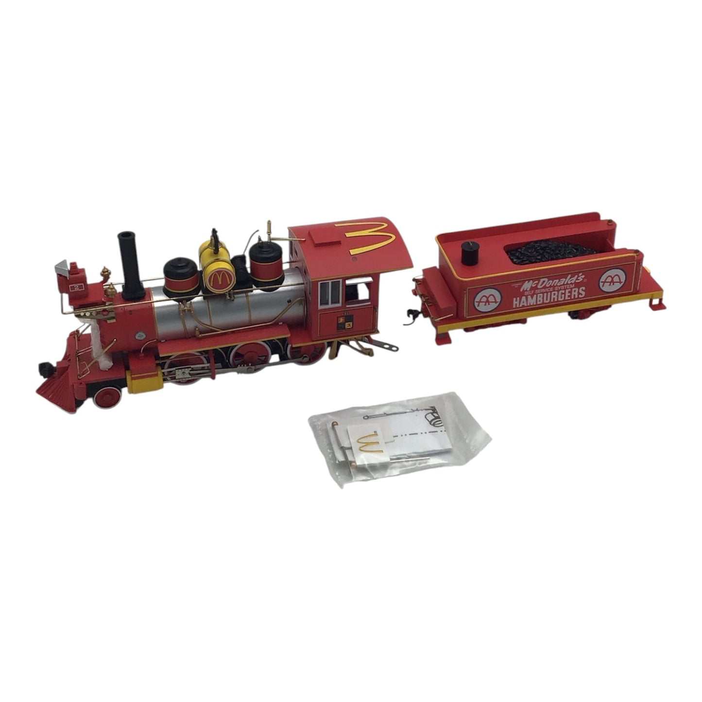 Hawthorne Village McDonald's 50th Anniversary Train Car Set of 4 w/ Tracks
