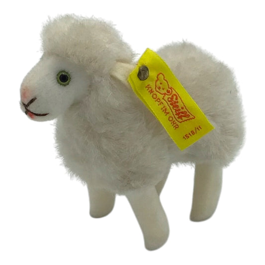 German Steiff Miniature Flori Sheep Mohair Stuffed Animal 1518/11