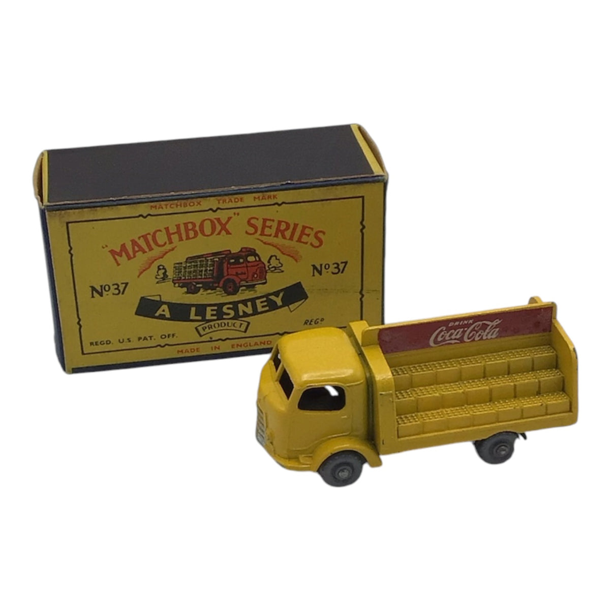 Lesney Matchbox Series No. 37 Coca-Cola Lorry w/ Original Box