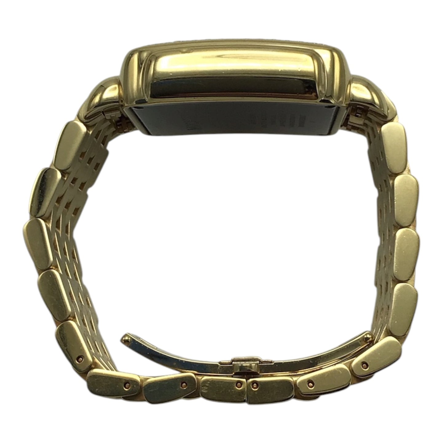 Michele Deco Watch Gold with Black and Gold Dial