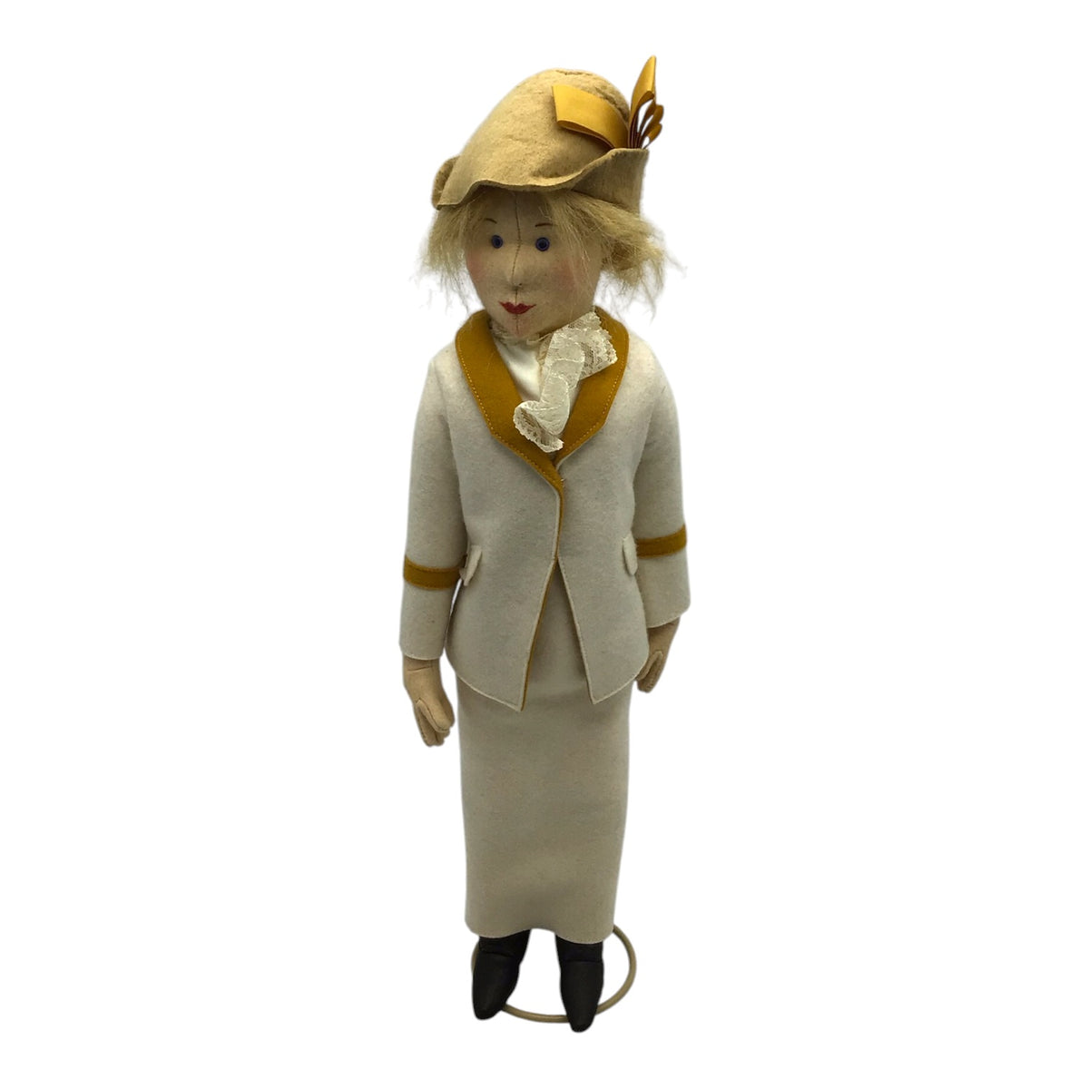 German Steiff Tennis Lady Betty Felt Doll 9100/45 - Num. 86/87