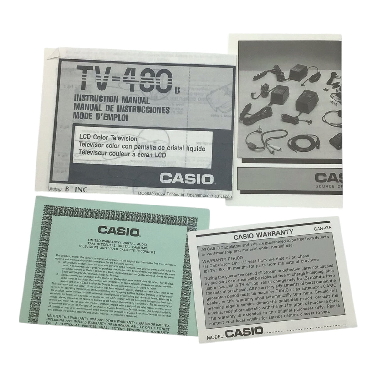 Casio TV-480 LCD Color Television - Handheld Device Untested