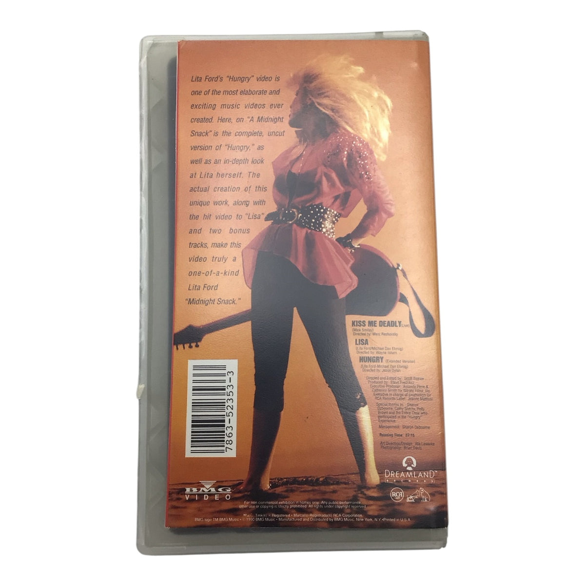 Lita Ford A Midnight Snack VHS Tape