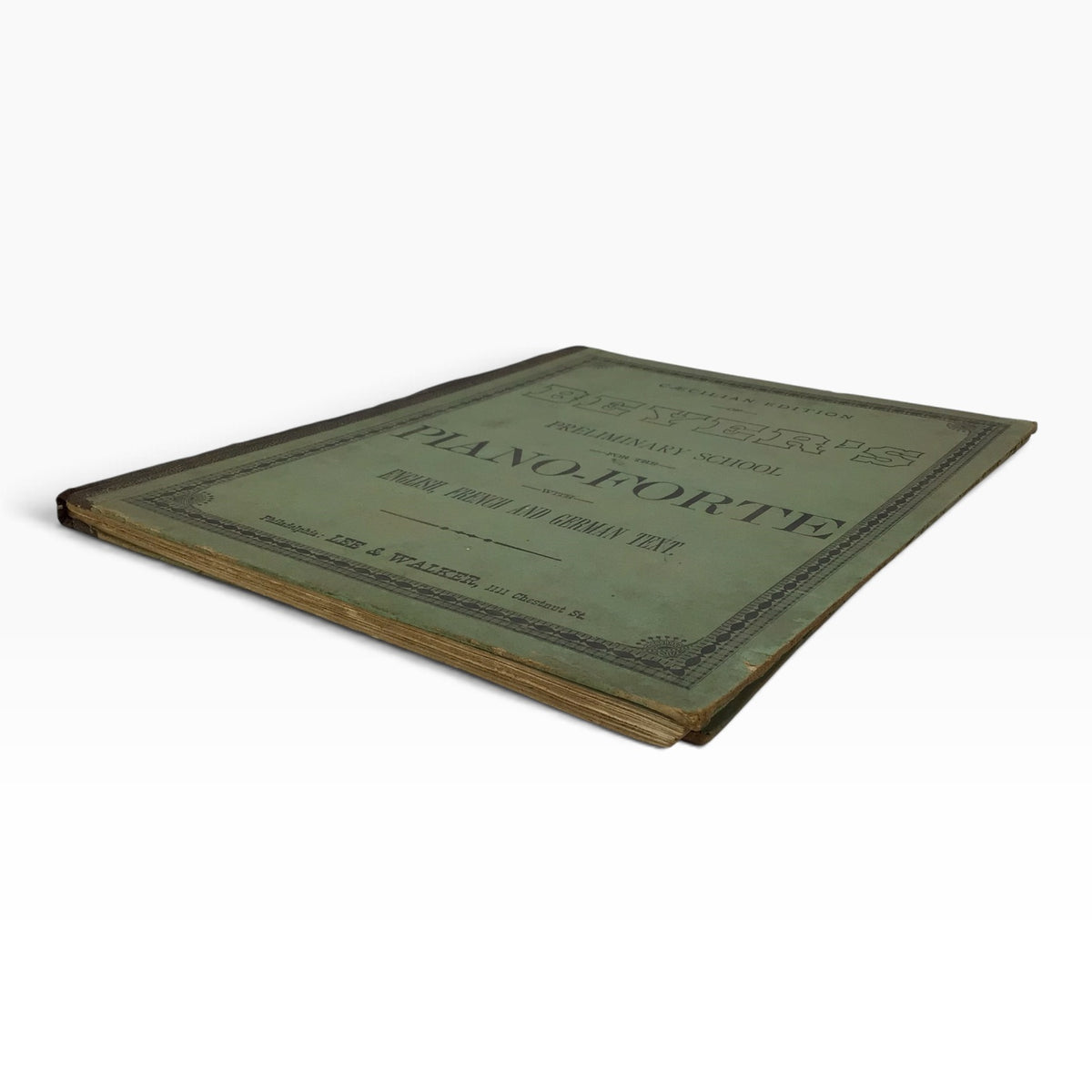 Beyer’s Preliminary School for the Pianoforte Caecilian Edition – Antique 1884 Piano Music Sheet Book