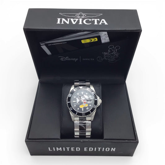 Invicta Disney Limited Edition Mickey Mouse Men's Watch - 42mm, Steel, Black (32385)