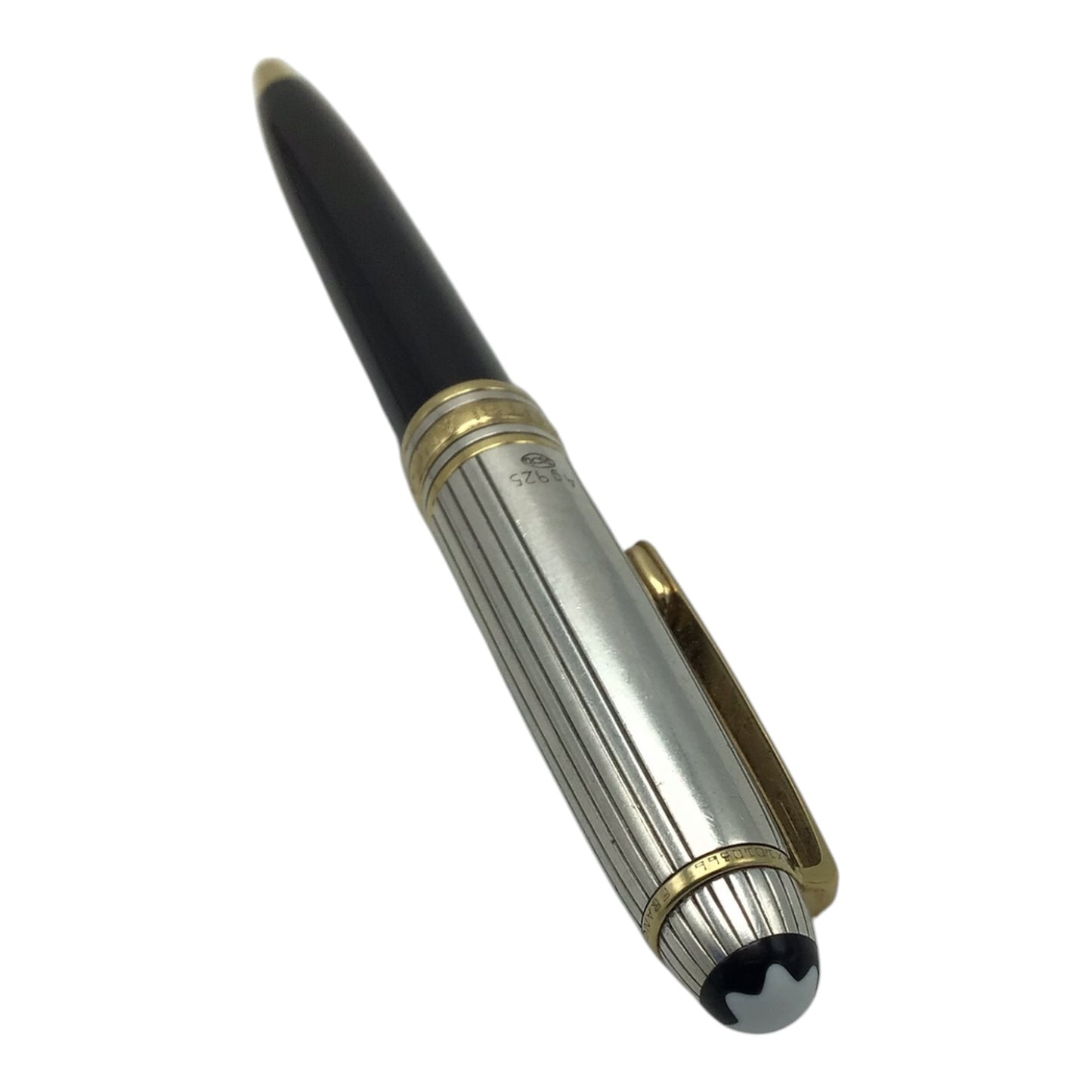 Black & Silver Montblanc Meisterstuck Solitaire 1641 Pen Sterling Silver 925 Replica