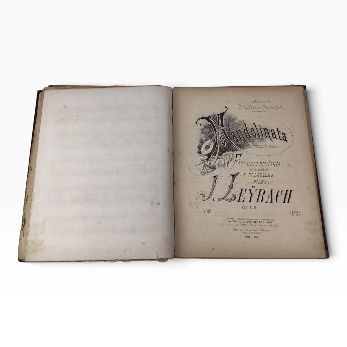 Antique 1800s Sheet Music "Scrapbook" – European Piano Music, Salon Pieces & Operatic Transcriptions