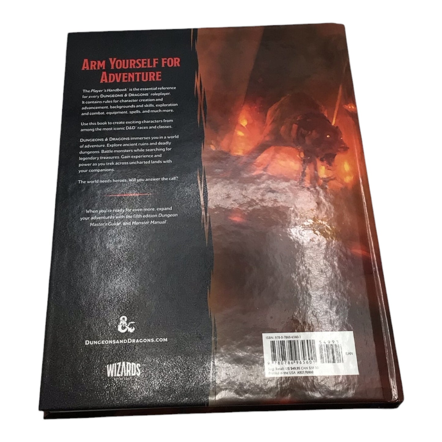 Dungeons & Dragons Player's Handbook Hardcover - Tenth Printing 2018