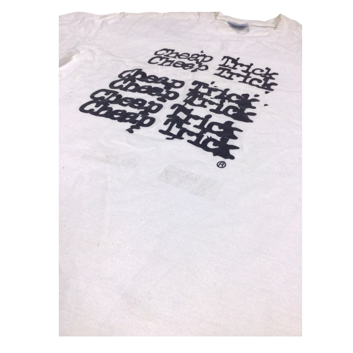 Cheap Trick Autographed T-Shirt L – 1990s Rock Band Tee with Four Signatures