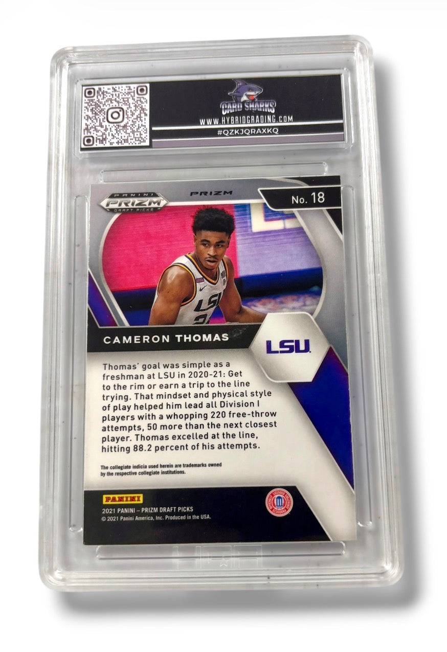 2021 Prizm Draft Picks Silver #18 Cameron Thomas RC Rookie HGA 8 - #QZKJQRAXKQ