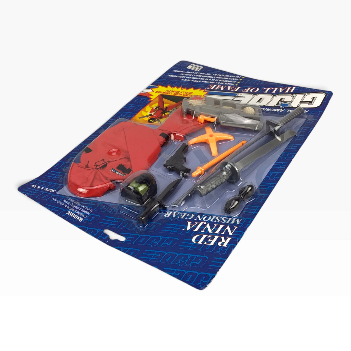 GI Joe Red Beret Weapons Arsenal and Red Ninja Mission Gear Sets (1993) – Hasbro Hall of Fame #27531, #27513