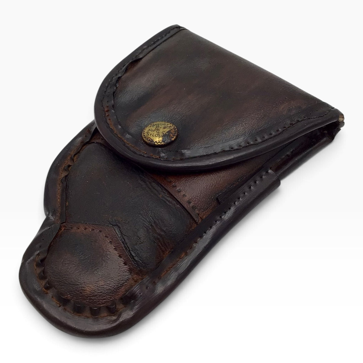 Vintage Brauer Bros. MFG. Co. St. Louis Brown Leather Gun Holster