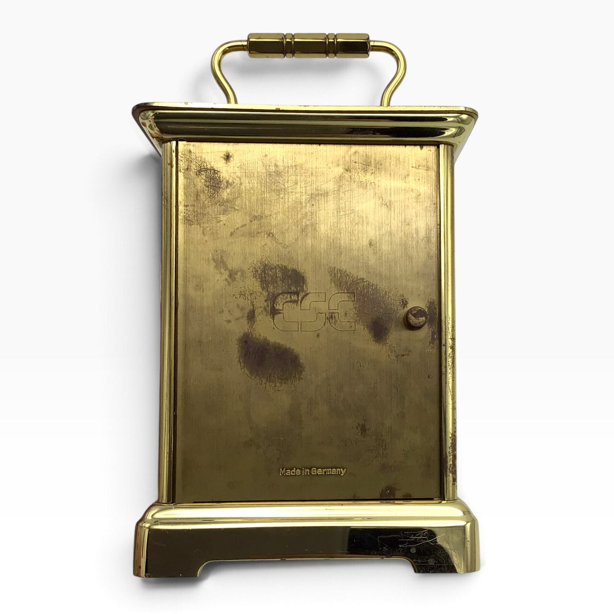 Vintage Tiffany & Co. Portfolio Brass Carriage Clock Quartz - Germany