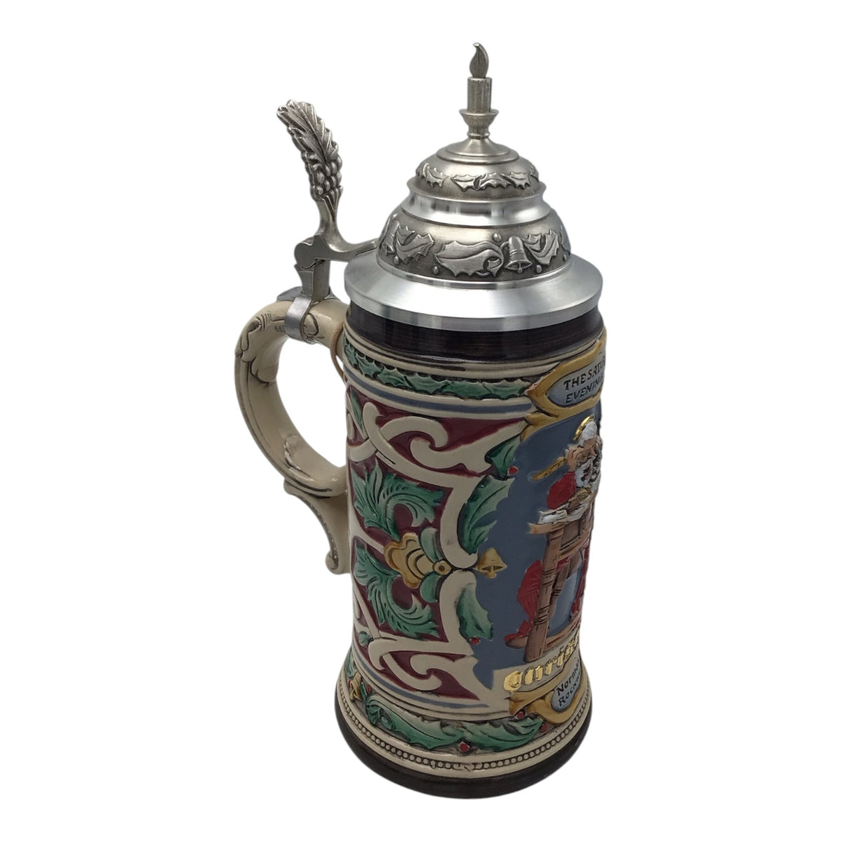 The Saturday Evening Post Christmas Selection Beer Stein - Santa's Mailbag
