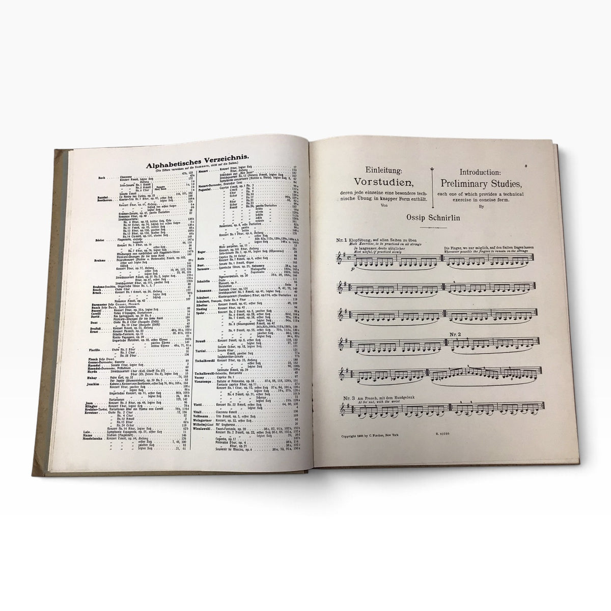 The New Way for Mastering the Violin’s Entire Literature Ossip Schnirlin – Antique 1920s Violin Music Book, Part I