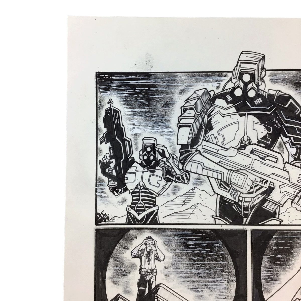 Original Art Comic Book Draft Page - Series & Artist Unknown