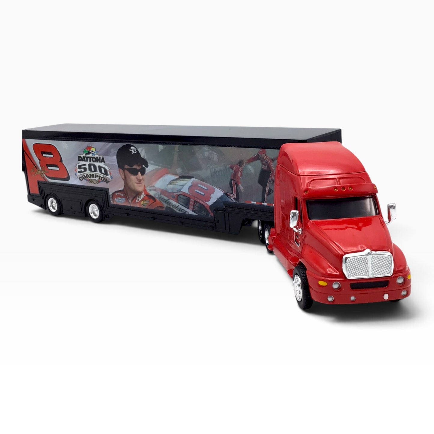 Dale Earnhardt Jr. #8 Budweiser 2004 Daytona 500 Win Hauler – Scale Model Truck & Trailer - Limited Edition