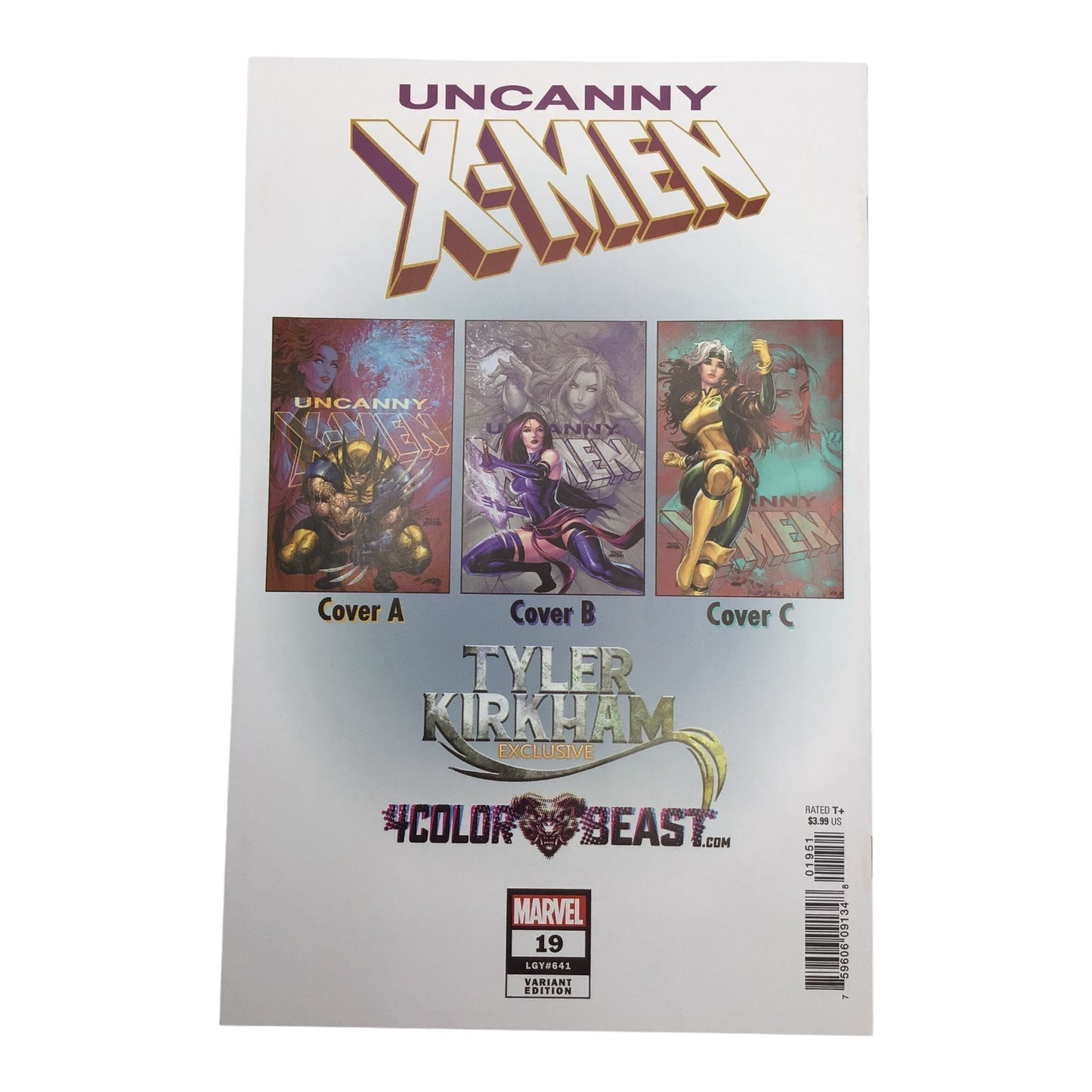 The Uncanny X-Men #19 Signed by Tyler Kirkham – COA