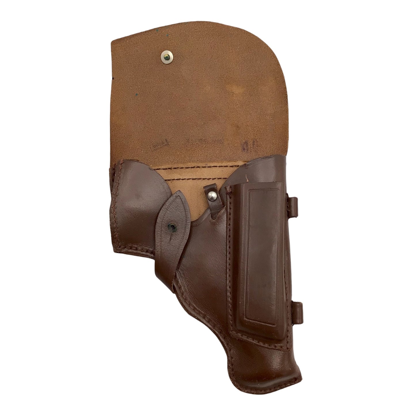 USSR\Russian Military Soviet Army Makarov PM Pistol Belt Holster – Brown Leather with Cleaning Rod