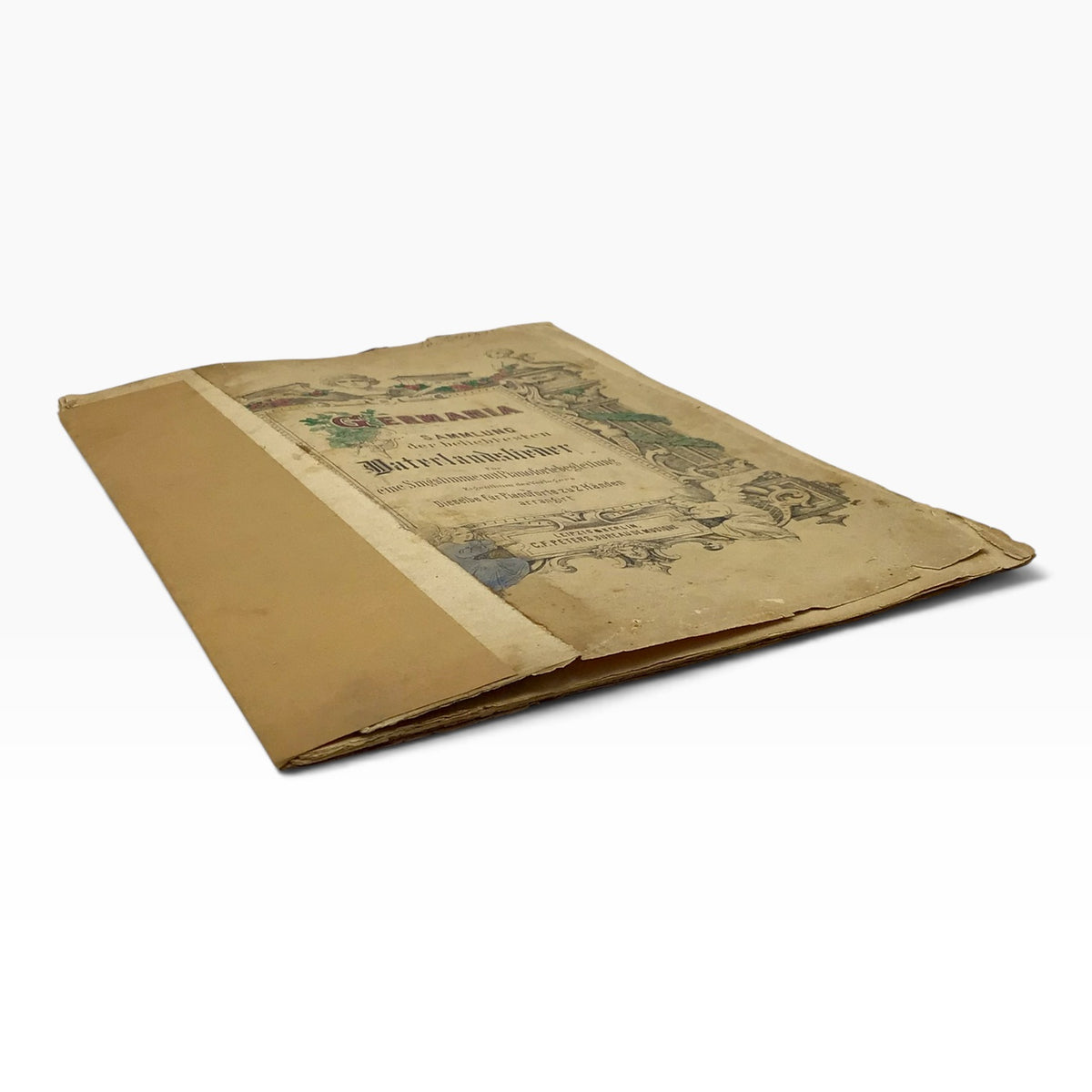 Germany: Collection of the Most Patriotic Songs Antique Pianoforte Music Sheet – Sammlung der beliebtesten Vaterlandslieder
