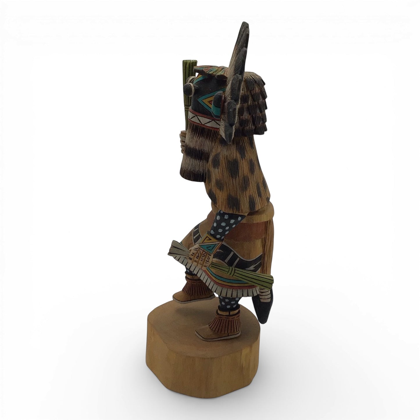 Handmade Native American Statue - Broad Face