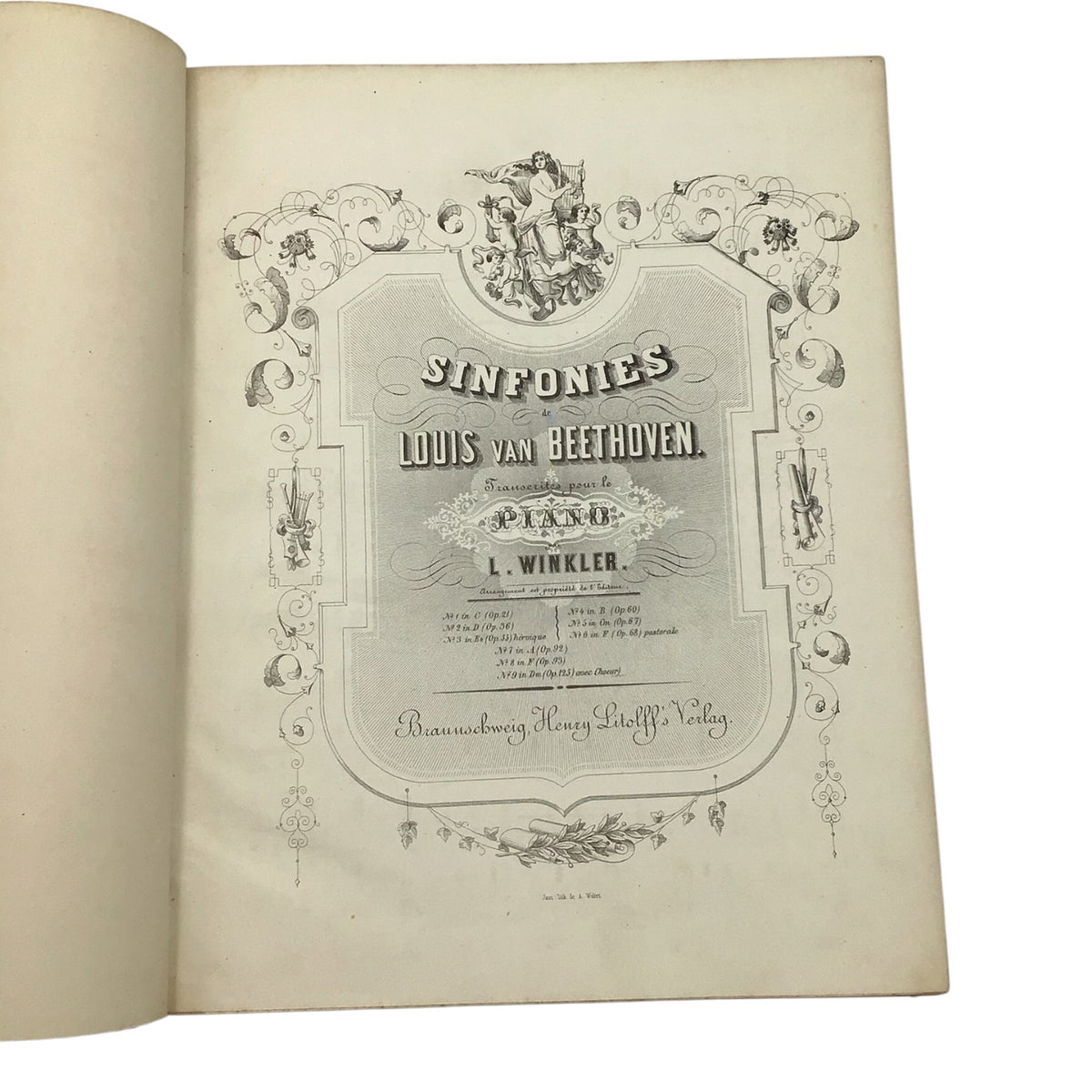 Beethoven's Complete Symphonies: Transcribed for Piano by Louis Winkler